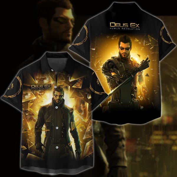 Deus Ex: Human Revolution Video Game 3D All Over Printed T-shirt Tank Top Zip Hoodie Pullover Hoodie Hawaiian Shirt Beach Shorts Jogger Hawaiian Shirt S
