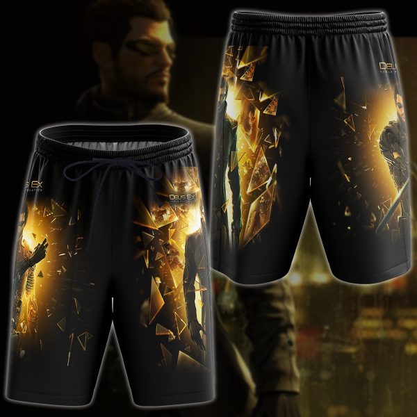 Deus Ex: Human Revolution Video Game 3D All Over Printed T-shirt Tank Top Zip Hoodie Pullover Hoodie Hawaiian Shirt Beach Shorts Jogger Beach Shorts S