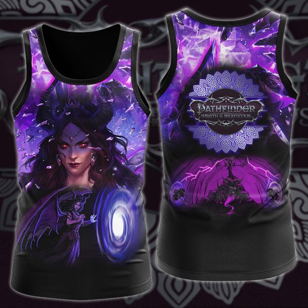 Pathfinder: Wrath of the Righteous Video Game 3D All Over Printed T-shirt Tank Top Zip Hoodie Pullover Hoodie Hawaiian Shirt Beach Shorts Jogger Tank Top S