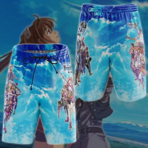 The Legend of Heroes: Trails in the Sky Video Game 3D All Over Printed T-shirt Tank Top Zip Hoodie Pullover Hoodie Hawaiian Shirt Beach Shorts Jogger Beach Shorts S 