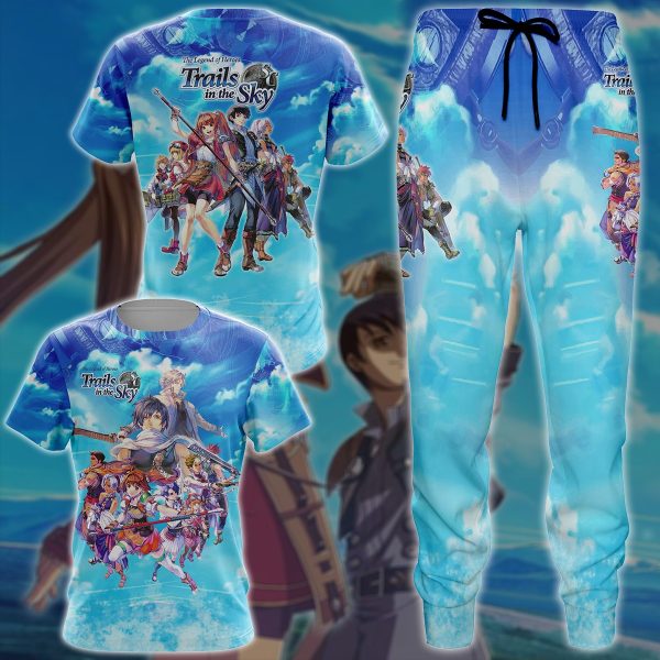 The Legend of Heroes: Trails in the Sky Video Game 3D All Over Printed T-shirt Tank Top Zip Hoodie Pullover Hoodie Hawaiian Shirt Beach Shorts Jogger