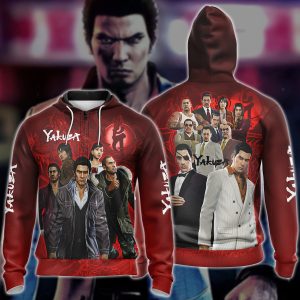 Yakuza Video Game 3D All Over Printed T-shirt Tank Top Zip Hoodie Pullover Hoodie Hawaiian Shirt Beach Shorts Jogger Zip Hoodie S 