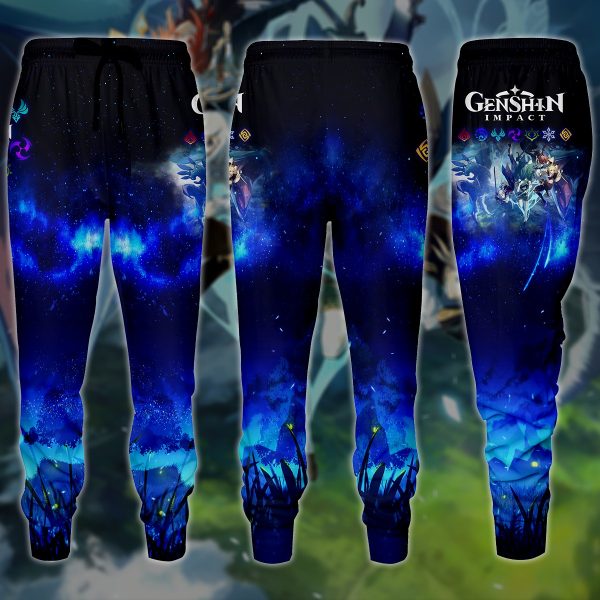 Genshin Impact Video Game 3D All Over Printed T-shirt Tank Top Zip Hoodie Pullover Hoodie Hawaiian Shirt Beach Shorts Jogger Joggers S