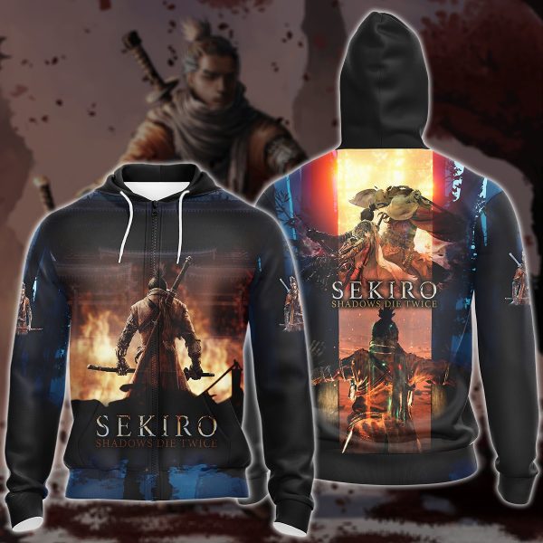 Sekiro: Shadows Die Twice Video Game 3D All Over Printed T-shirt Tank Top Zip Hoodie Pullover Hoodie Hawaiian Shirt Beach Shorts Jogger Zip Hoodie S