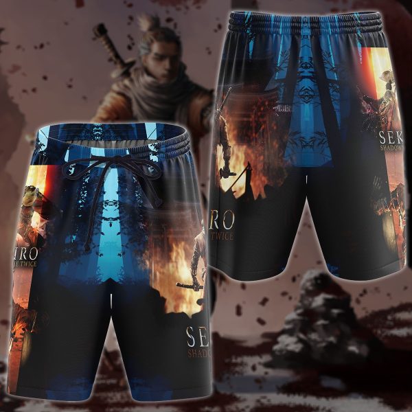 Sekiro: Shadows Die Twice Video Game 3D All Over Printed T-shirt Tank Top Zip Hoodie Pullover Hoodie Hawaiian Shirt Beach Shorts Jogger Beach Shorts S