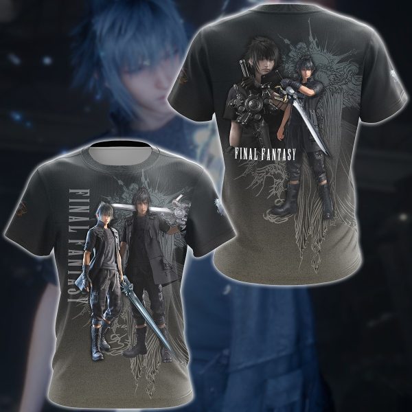 Final Fantasy XV Video Game 3D All Over Printed T-shirt Tank Top Zip Hoodie Pullover Hoodie Hawaiian Shirt Beach Shorts Jogger T-shirt S