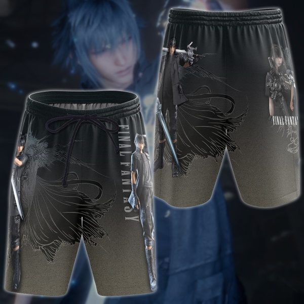 Final Fantasy XV Video Game 3D All Over Printed T-shirt Tank Top Zip Hoodie Pullover Hoodie Hawaiian Shirt Beach Shorts Jogger Beach Shorts S