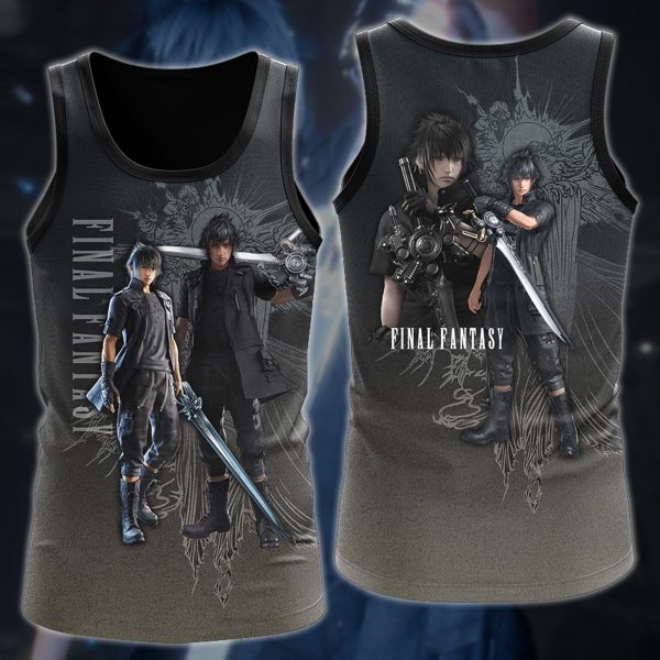 Final Fantasy XV Video Game 3D All Over Printed T-shirt Tank Top Zip Hoodie Pullover Hoodie Hawaiian Shirt Beach Shorts Jogger Tank Top S