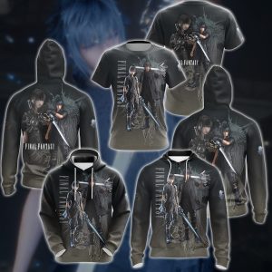 Final Fantasy XV Video Game 3D All Over Printed T-shirt Tank Top Zip Hoodie Pullover Hoodie Hawaiian Shirt Beach Shorts Jogger   