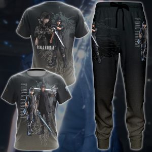 Final Fantasy XV Video Game 3D All Over Printed T-shirt Tank Top Zip Hoodie Pullover Hoodie Hawaiian Shirt Beach Shorts Jogger   