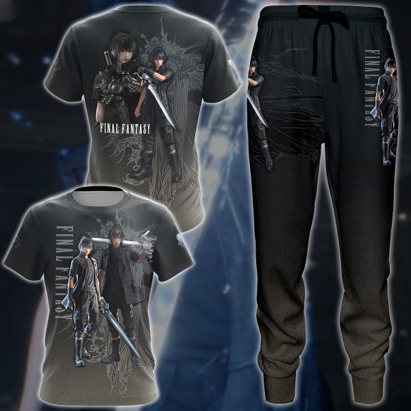 Final Fantasy XV Video Game 3D All Over Printed T-shirt Tank Top Zip Hoodie Pullover Hoodie Hawaiian Shirt Beach Shorts Jogger