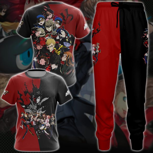 Persona 5 Royal Video Game 3D All Over Printed T-shirt Tank Top Zip Hoodie Pullover Hoodie Hawaiian Shirt Beach Shorts Jogger