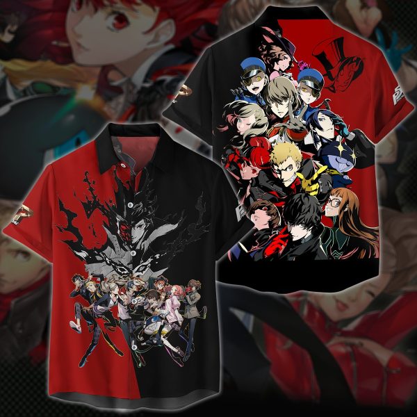 Persona 5 Royal Video Game 3D All Over Printed T-shirt Tank Top Zip Hoodie Pullover Hoodie Hawaiian Shirt Beach Shorts Jogger Hawaiian Shirt S