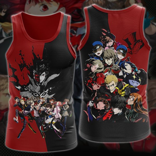 Persona 5 Royal Video Game 3D All Over Printed T-shirt Tank Top Zip Hoodie Pullover Hoodie Hawaiian Shirt Beach Shorts Jogger Tank Top S