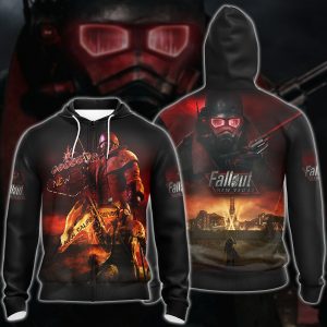 Fallout New Vegas Video Game 3D All Over Printed T-shirt Tank Top Zip Hoodie Pullover Hoodie Hawaiian Shirt Beach Shorts Jogger Zip Hoodie S 