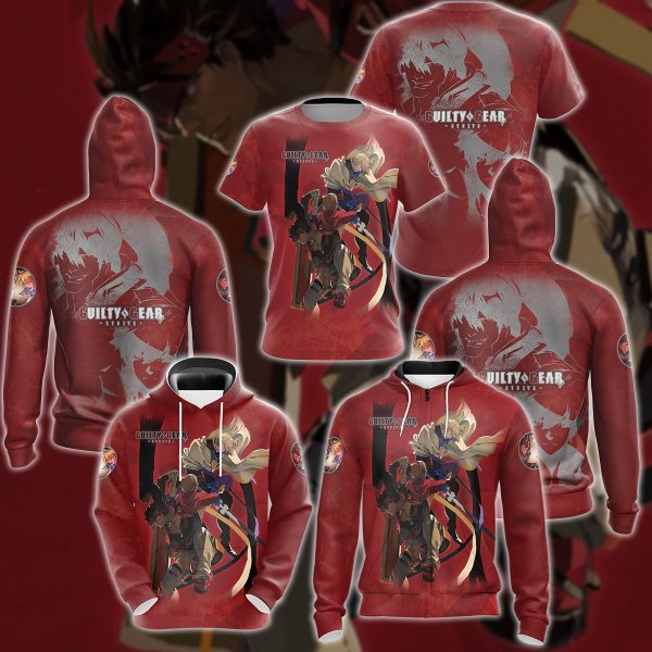 Guilty Gear Strive Video Game 3D All Over Printed T-shirt Tank Top Zip Hoodie Pullover Hoodie Hawaiian Shirt Beach Shorts Jogger