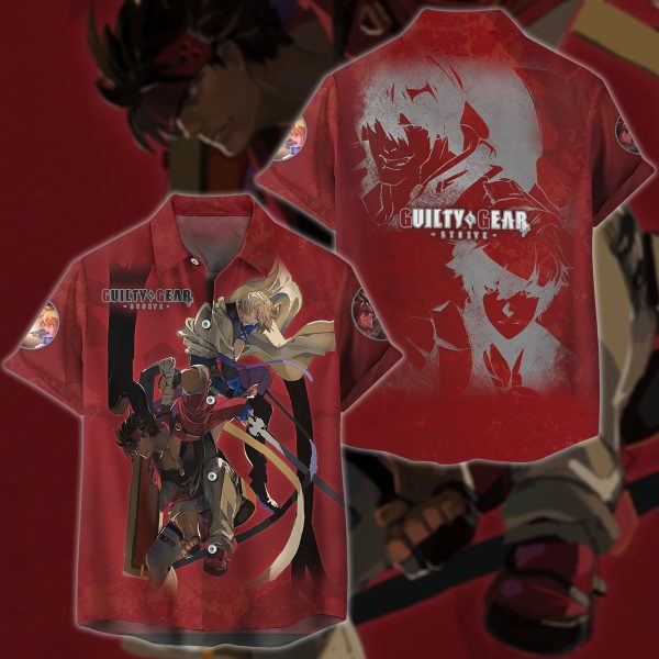 Guilty Gear Strive Video Game 3D All Over Printed T-shirt Tank Top Zip Hoodie Pullover Hoodie Hawaiian Shirt Beach Shorts Jogger Hawaiian Shirt S