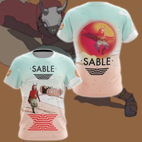 Sable Video Game 3D All Over Printed T-shirt Tank Top Zip Hoodie Pullover Hoodie Hawaiian Shirt Beach Shorts Jogger T-shirt S