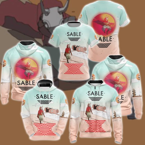 Sable Video Game 3D All Over Printed T-shirt Tank Top Zip Hoodie Pullover Hoodie Hawaiian Shirt Beach Shorts Jogger