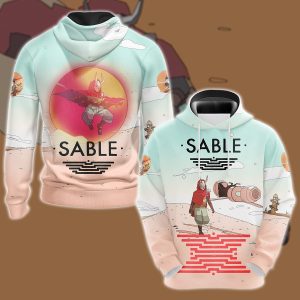 Sable Video Game 3D All Over Printed T-shirt Tank Top Zip Hoodie Pullover Hoodie Hawaiian Shirt Beach Shorts Jogger Hoodie S 