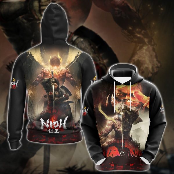 Nioh 2 Video Game 3D All Over Printed T-shirt Tank Top Zip Hoodie Pullover Hoodie Hawaiian Shirt Beach Shorts Jogger Hoodie S