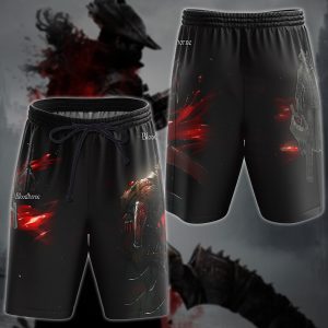 Bloodborne Video Game 3D All Over Printed T-shirt Tank Top Zip Hoodie Pullover Hoodie Hawaiian Shirt Beach Shorts Jogger Beach Shorts S 