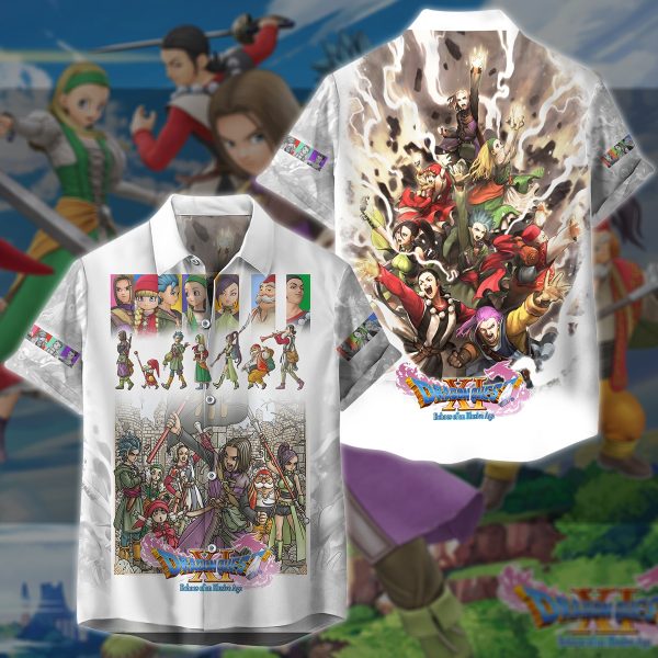 Dragon Quest XI Video Game 3D All Over Printed T-shirt Tank Top Zip Hoodie Pullover Hoodie Hawaiian Shirt Beach Shorts Jogger Hawaiian Shirt S