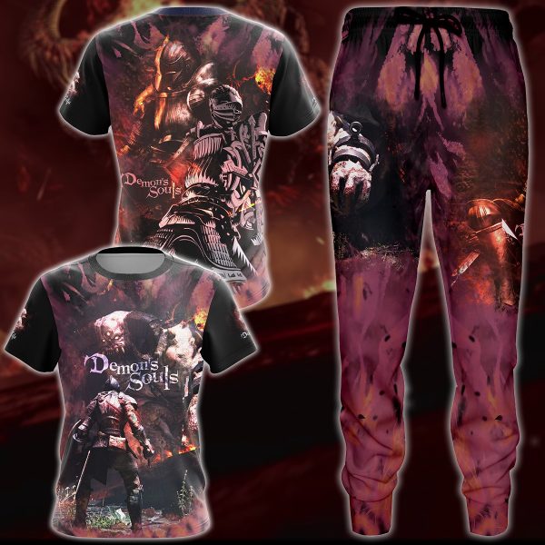 Demon's Souls Video Game 3D All Over Printed T-shirt Tank Top Zip Hoodie Pullover Hoodie Hawaiian Shirt Beach Shorts Jogger