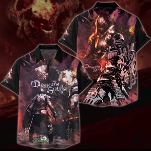 Demon's Souls Video Game 3D All Over Printed T-shirt Tank Top Zip Hoodie Pullover Hoodie Hawaiian Shirt Beach Shorts Jogger Hawaiian Shirt S 
