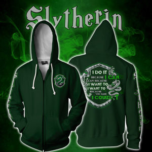 Slytherin Harry Potter Zip Up Hoodie