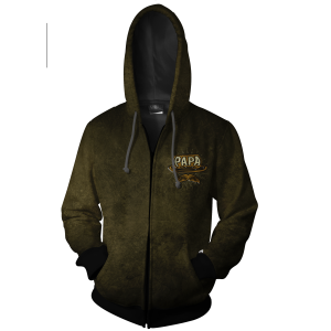 Papa - The Man The Myth The Legend Zip Up Hoodie