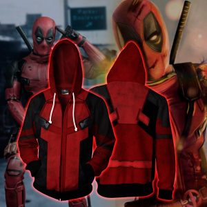 Deadpool Zip Up Hoodie