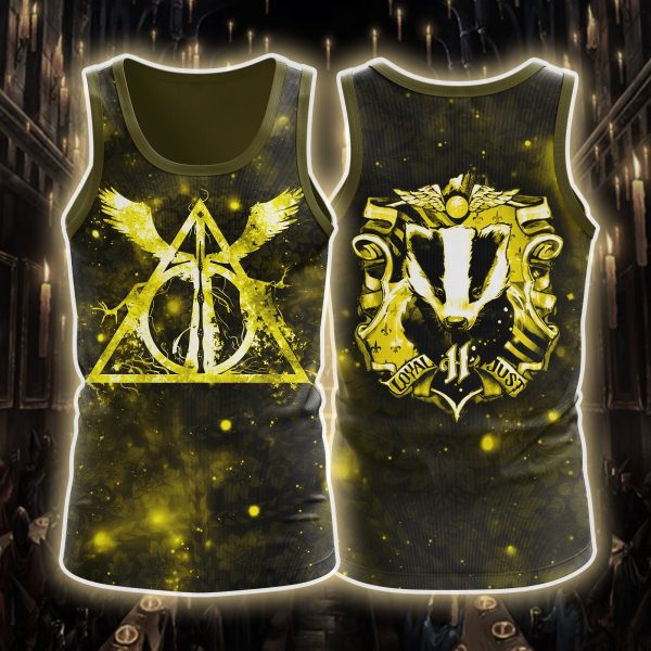 The Hufflepuff Badger Harry Potter 3D Tank Top