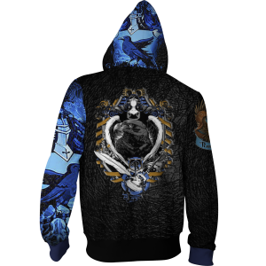 The Ravenclaw Eagle Harry Potter Zip Up Hoodie