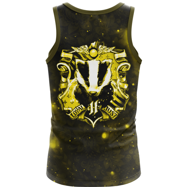 The Hufflepuff Badger Harry Potter 3D Tank Top