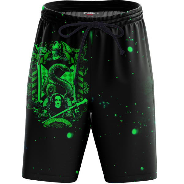 Slytherin Hogwarts Houses Harry Potter Beach Short