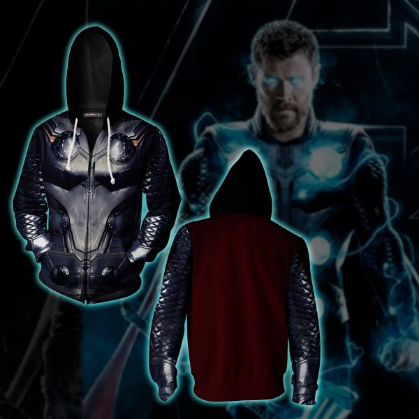 Thor Suit Zip Up Hoodie