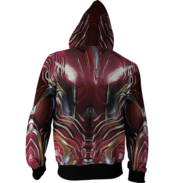 Iron Man Suit (Tony Stark) 3D Zip Up Hoodie