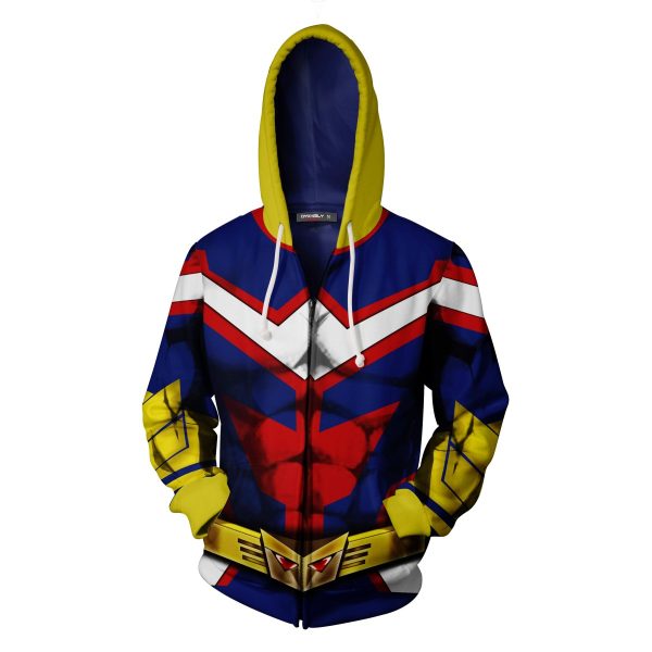 All Might My Hero Academia Zip Up Hoodie