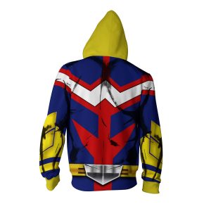 All Might My Hero Academia Zip Up Hoodie