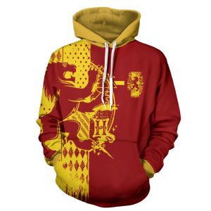 Quidditch Gryffindor Harry Potter 3D Hoodie