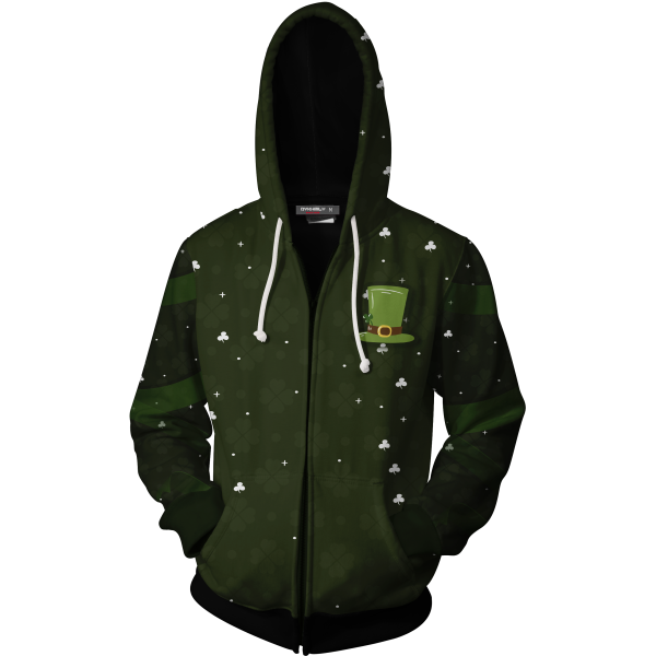 If Lost Please Return To Ireland St.Patrick's Day Zip Up Hoodie