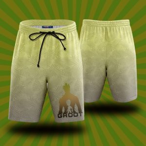 I'm Groot Hawaii Style Beach Short