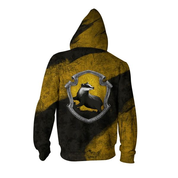 Harry Potter Hufflepuff House Zip Up Hoodie