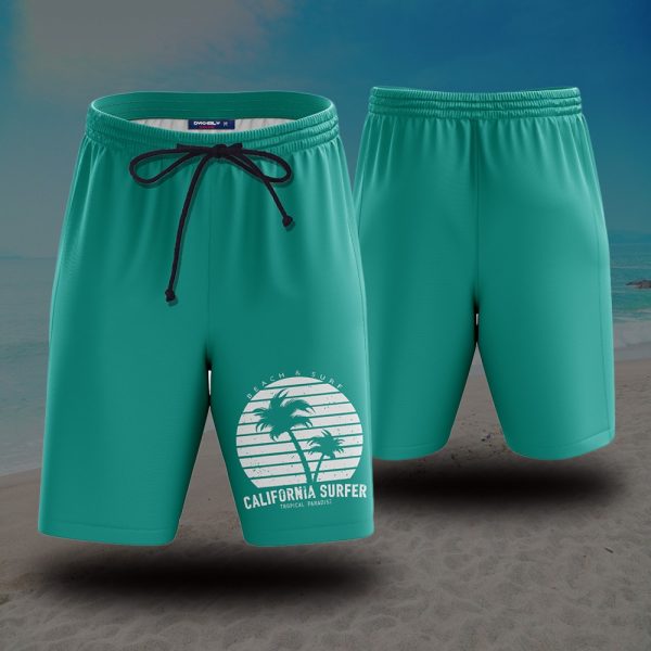 Beach & Surf California Surfer Tropical Paradise Summer Trip Beach Short