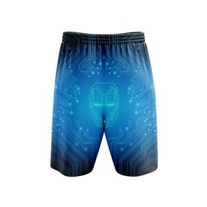 Iron Man Mask Beach Short