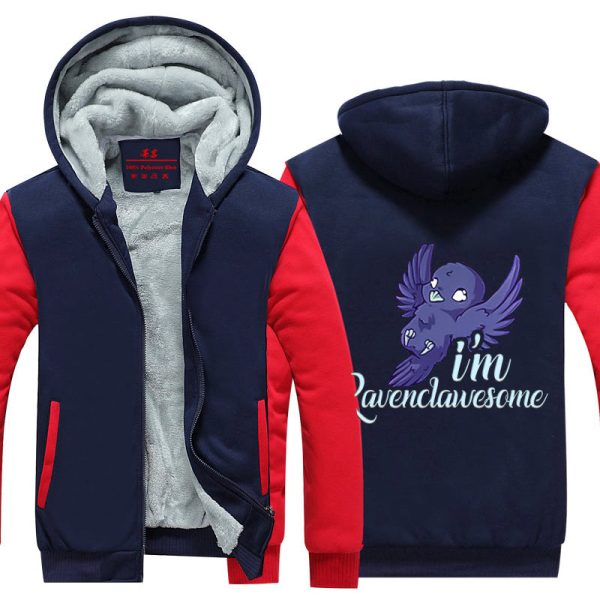 I'm Ravenclawesome Harry Potter Winter Zip Hoodies