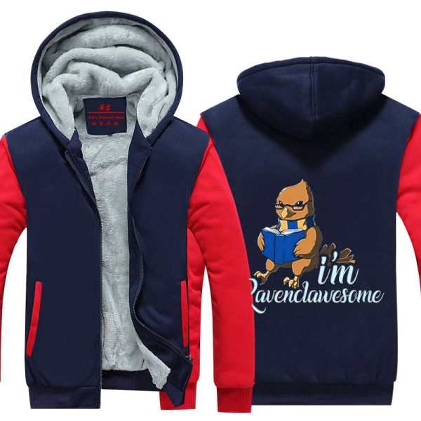 I'm Ravenclawesome Harry Potter House Winter Zip Hoodies