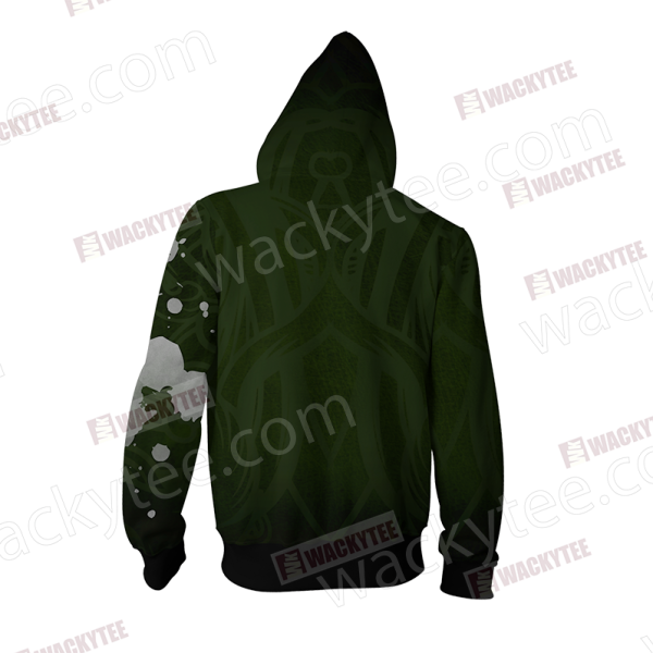 The Slytherin Snake Hogwarts Harry Potter Zip Up Hoodie