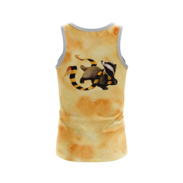 The Hufflepuff Badger Hogwarts Harry Potter 3D Tank Top